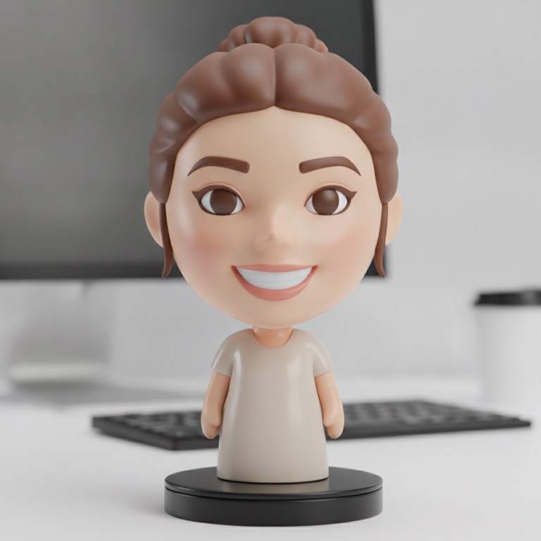A second 3D figurine variation from the same prompt
